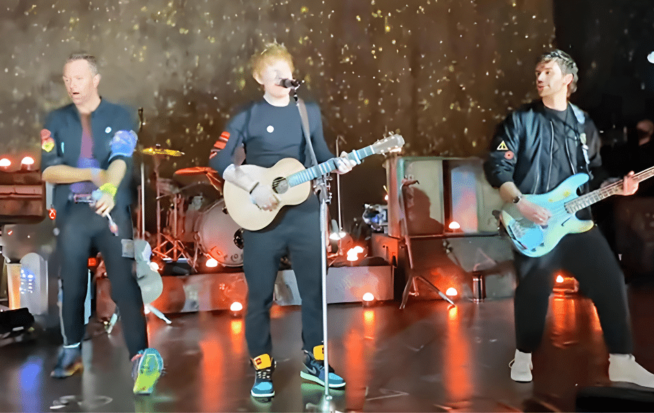 Ed Sheeran Joined Coldplay To Perform A Magical Live Version Of “Fix You”