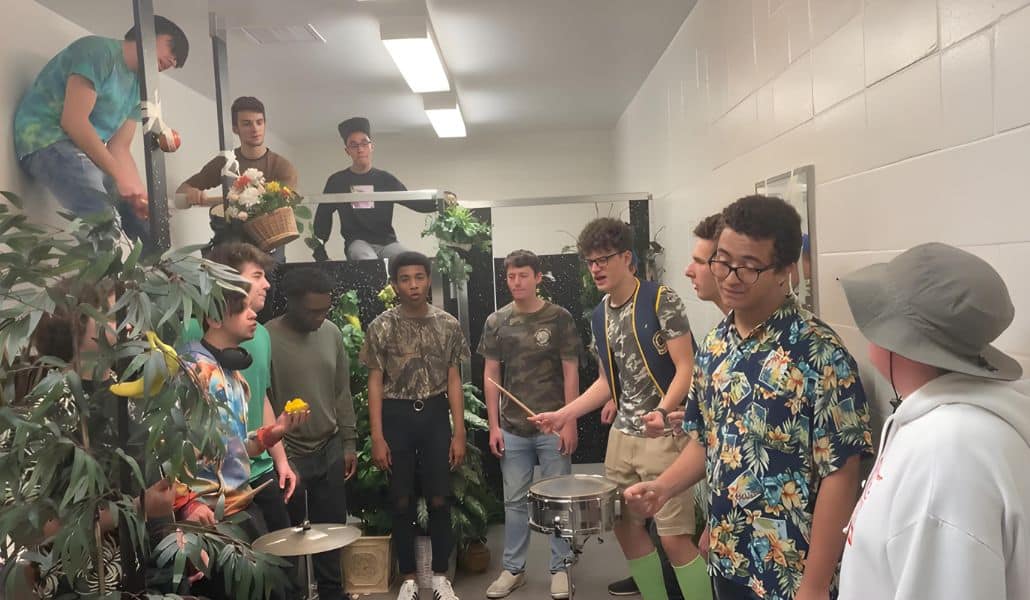 Listen To The Men’s Bathroom Choir’s Quirky Version Of “The Lion Sleeps Tonight”