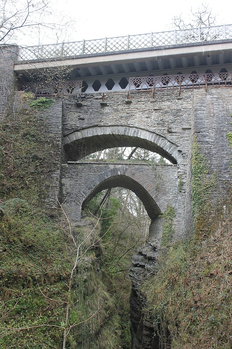The three bridges, looking downstream