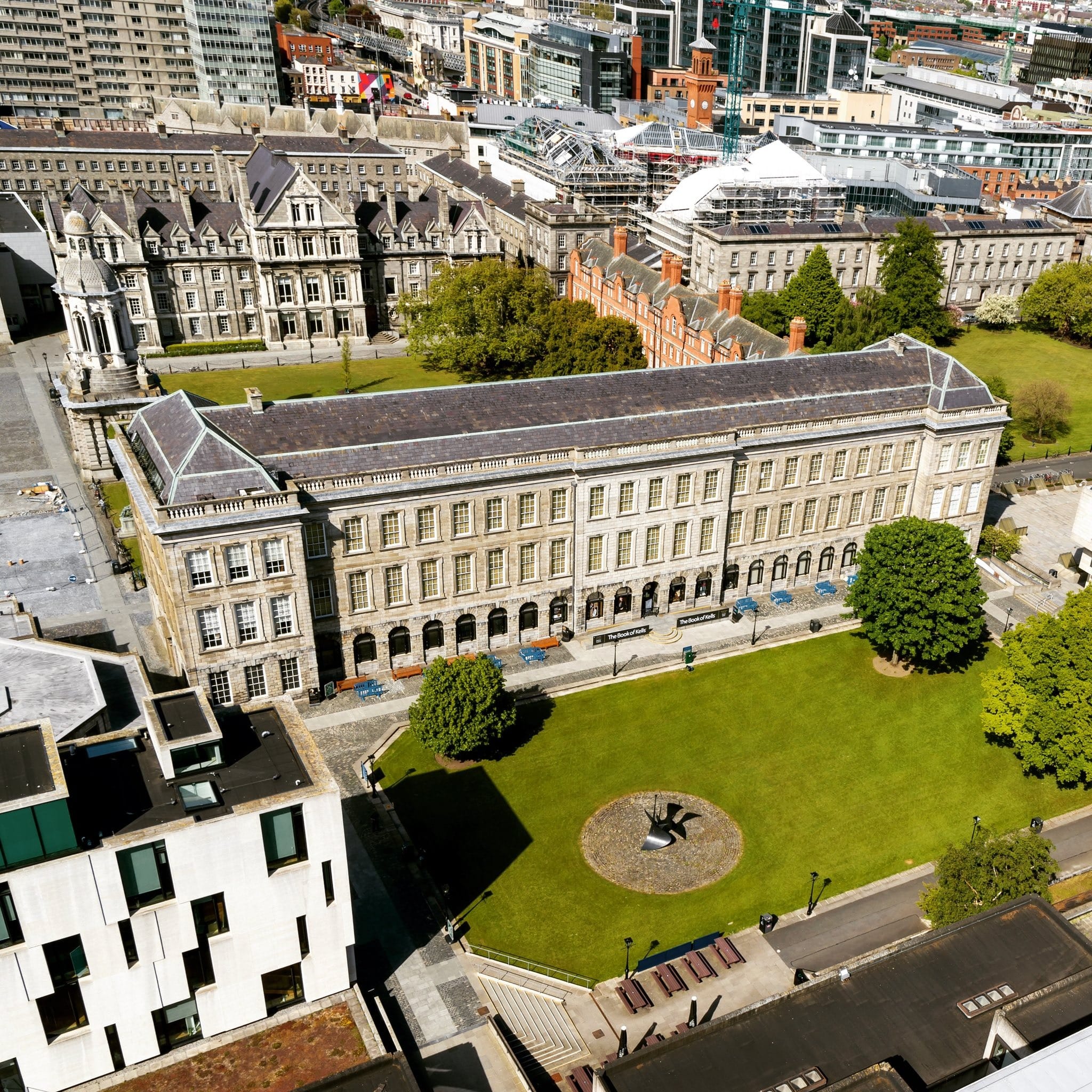 The Old Library Building and Trinity College campus