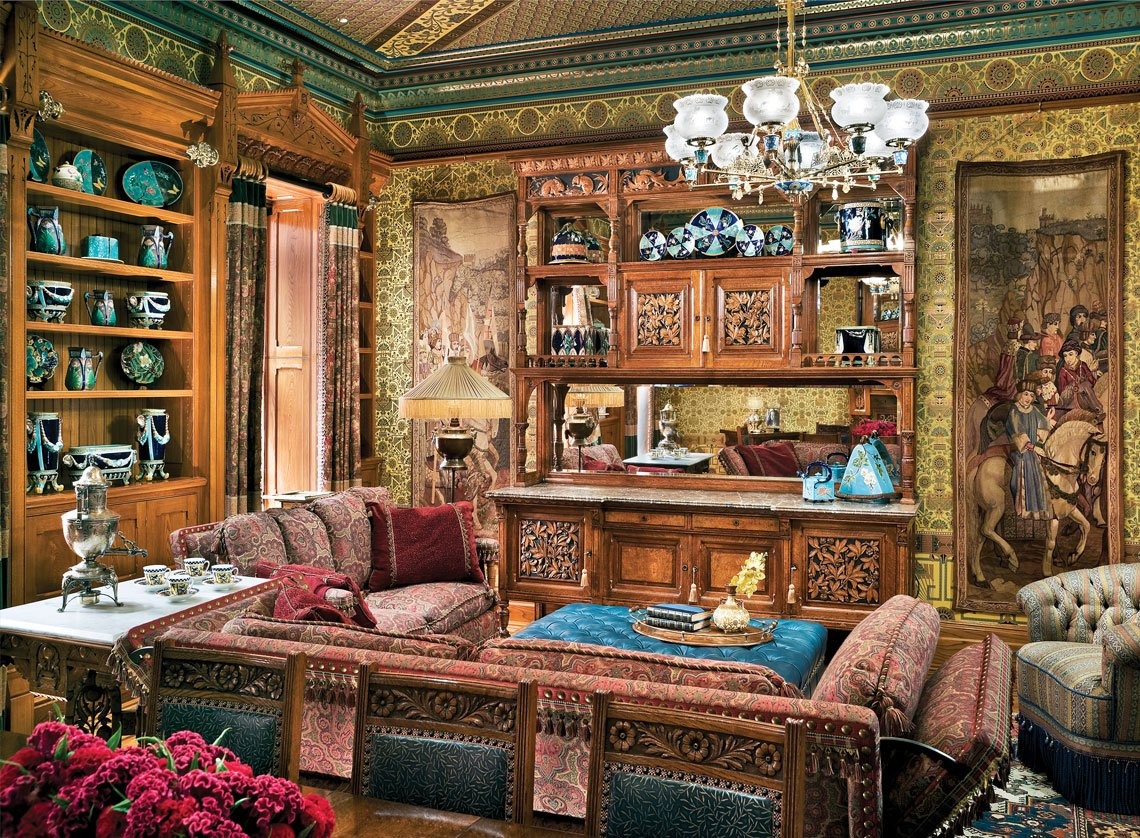 The fourth-floor family room