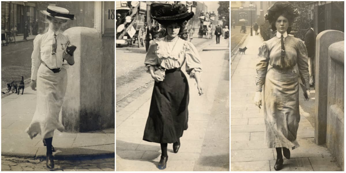Charming Edwardian Street Style In London Captured Between 1905 And 1908