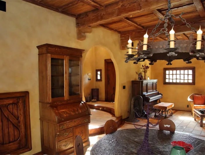 What is now the living room was once an office