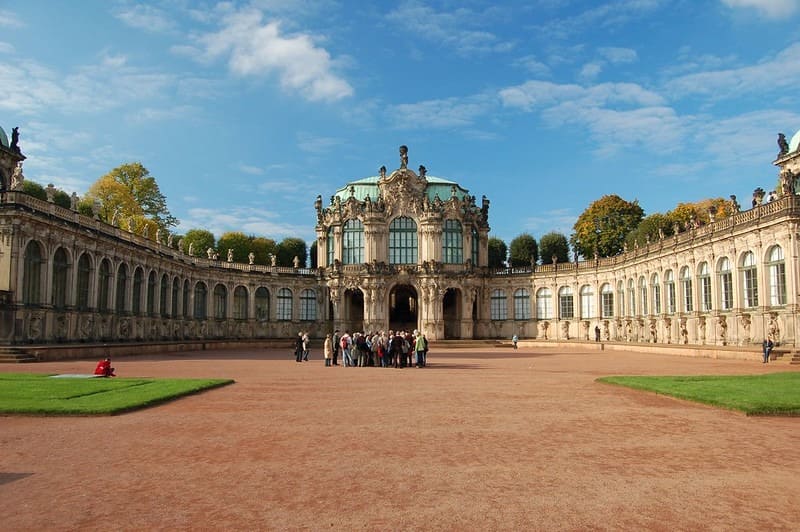 Dresden’s Zwinger Palace: A Masterpiece Of Baroque Architecture Dating Back To The Time Of Augustus The Strong