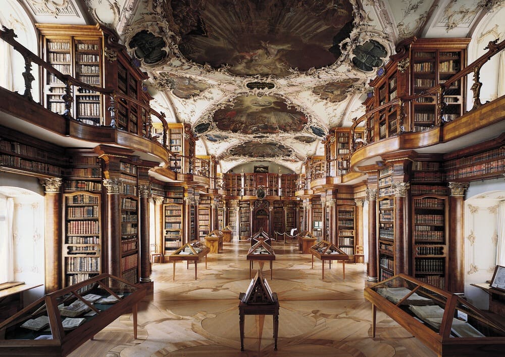 The Abbey Library Of Saint Gall: Once Home To A 1571 Giant Globe Stolen By Zurich Troops In 1712