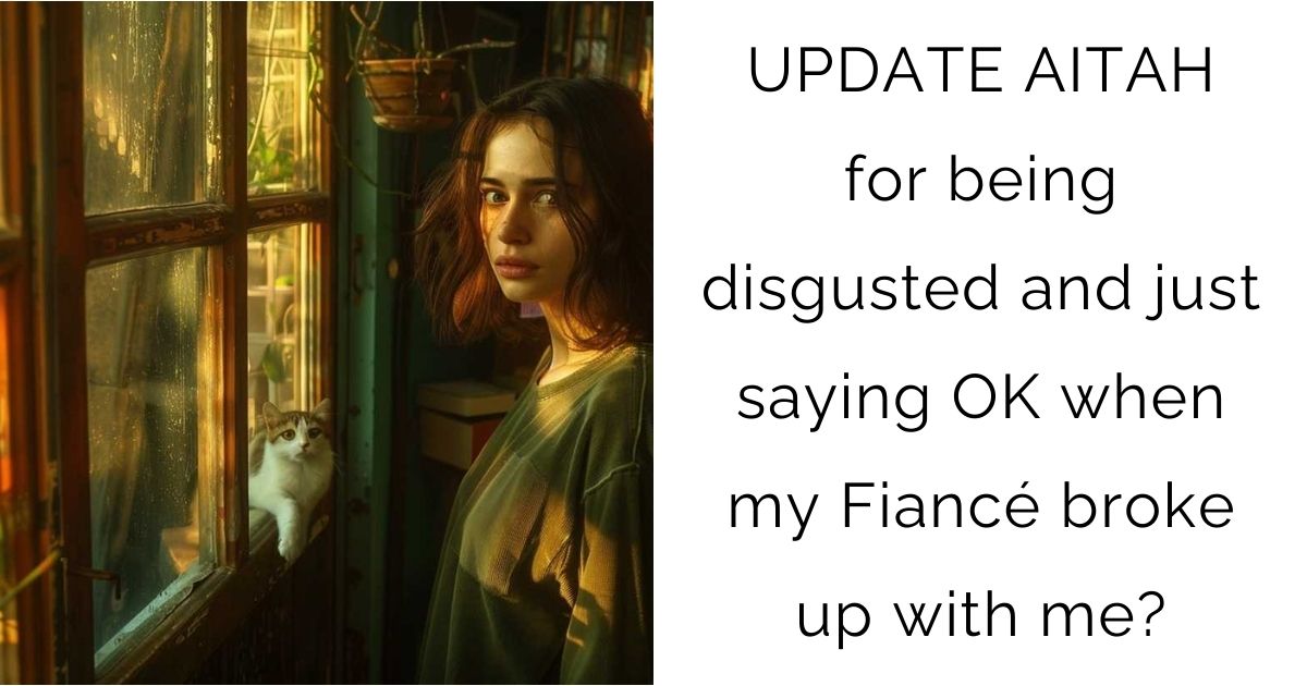 UPDATE AITAH for being disgusted and just saying OK when my Fiancé broke up with me?