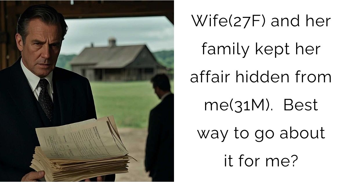 Wife(27F) and her family kept her affair hidden from me(31M).  Best way to go about it for me?