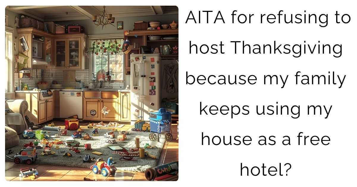 AITA for refusing to host Thanksgiving because my family keeps using my house as a free hotel?