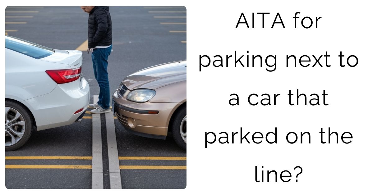 AITA for parking next to a car that parked on the line?