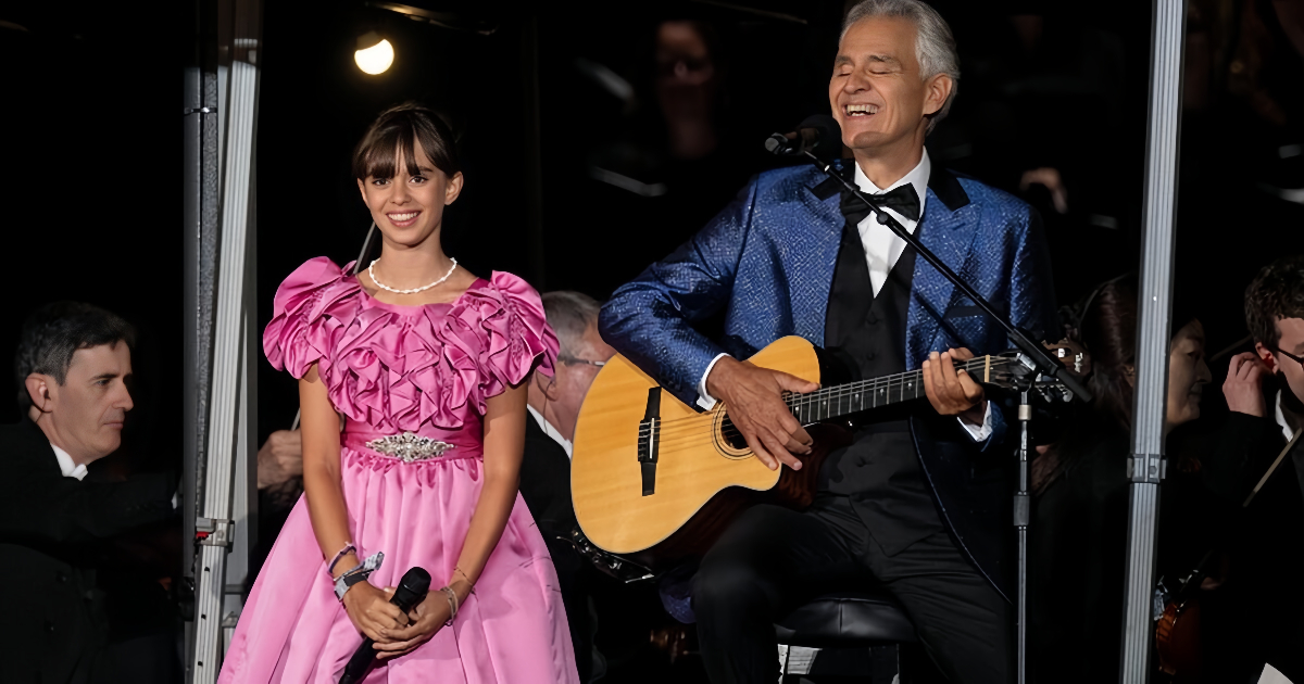 Andrea Bocelli And His 12-Year-Old Daughter Make Concert History In London