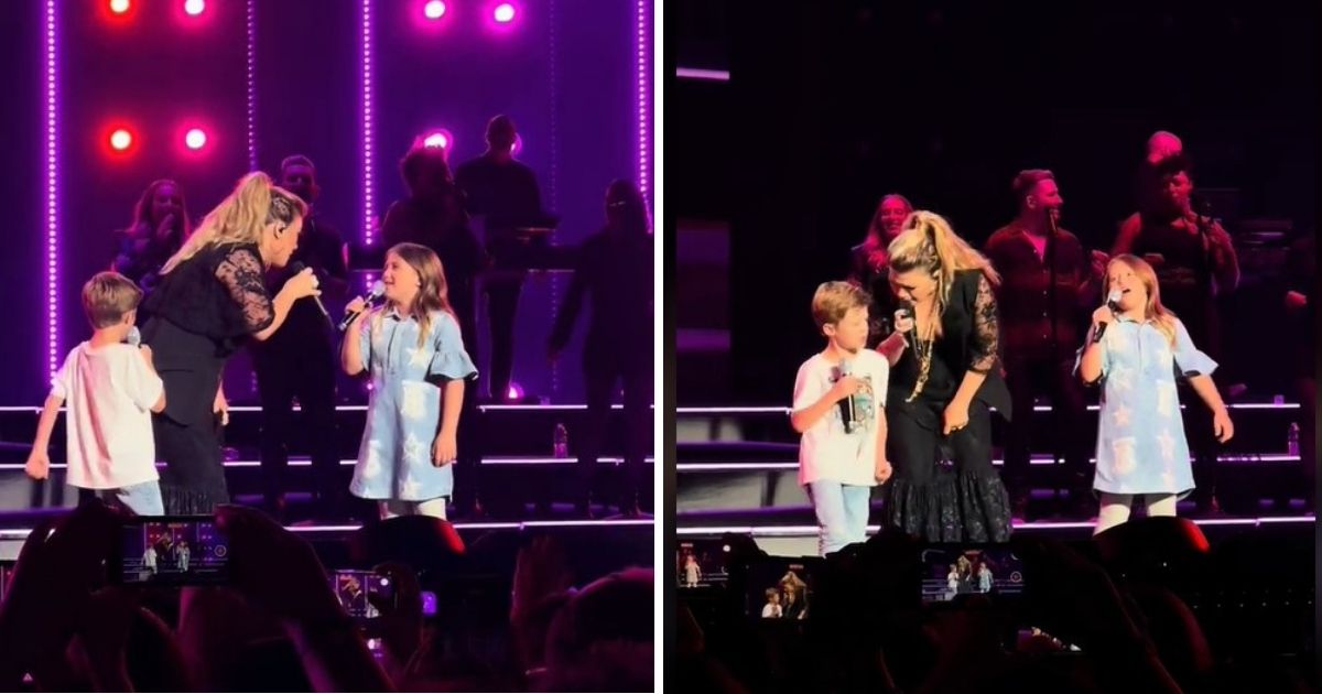 Kelly Clarkson And Her Two Kids, Remington And River, Deliver A Special Rendition Of “Heartbeat Song”