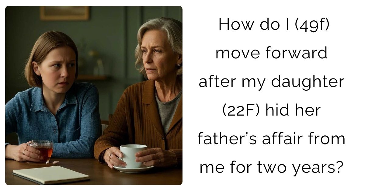 How do I (49f) move forward after my daughter (22F) hid her father’s affair from me for two years?