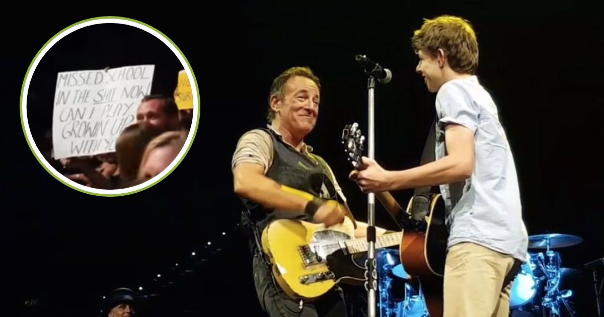 The Boy Misses School, Ends Up Making Headlines With Bruce Springsteen On Stage