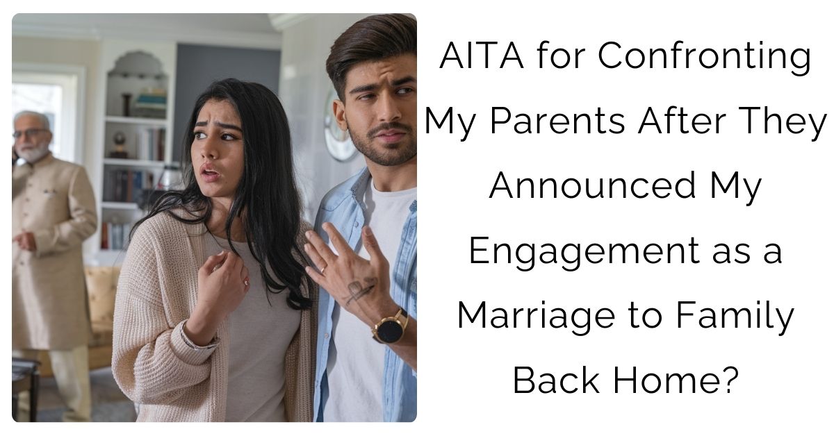 AITA for Confronting My Parents After They Announced My Engagement as a Marriage to Family Back Home?