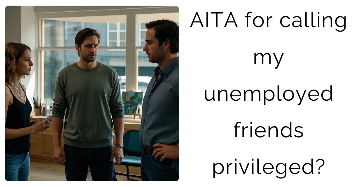 AITA for calling my unemployed friends privileged?