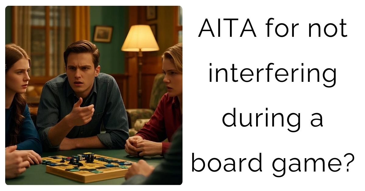 AITA for not interfering during a board game?