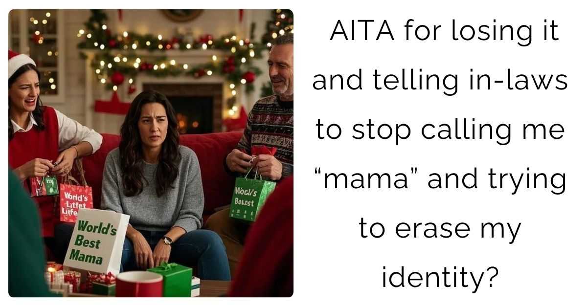 AITA for losing it and telling in-laws to stop calling me “mama” and trying to erase my identity?