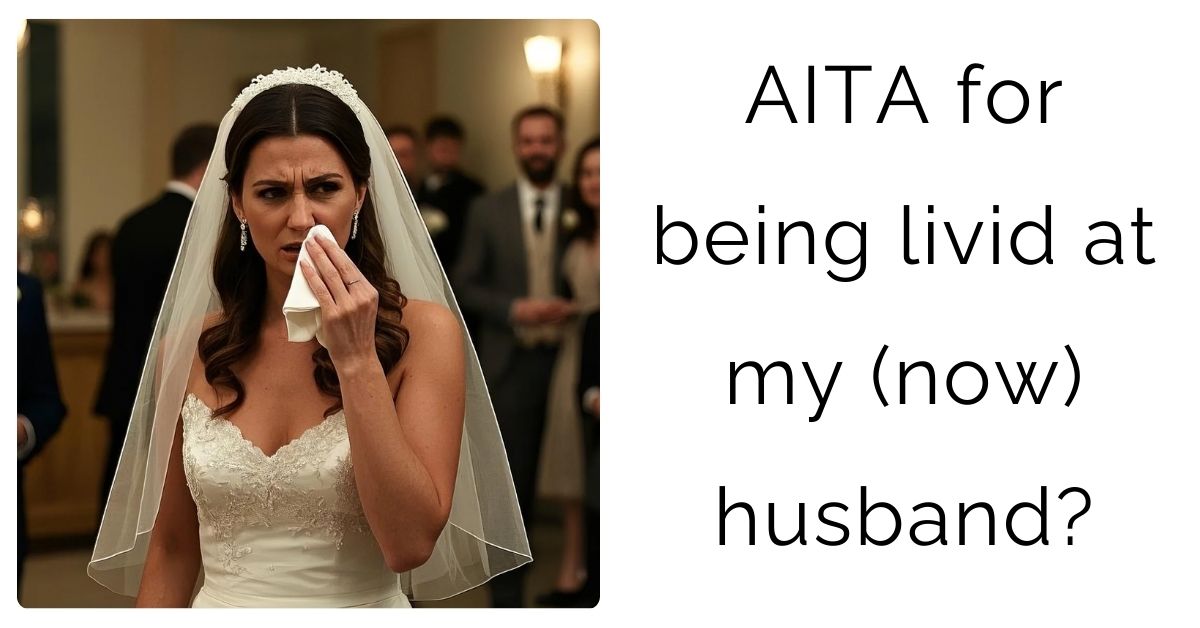 AITA for being livid at my (now) husband?
