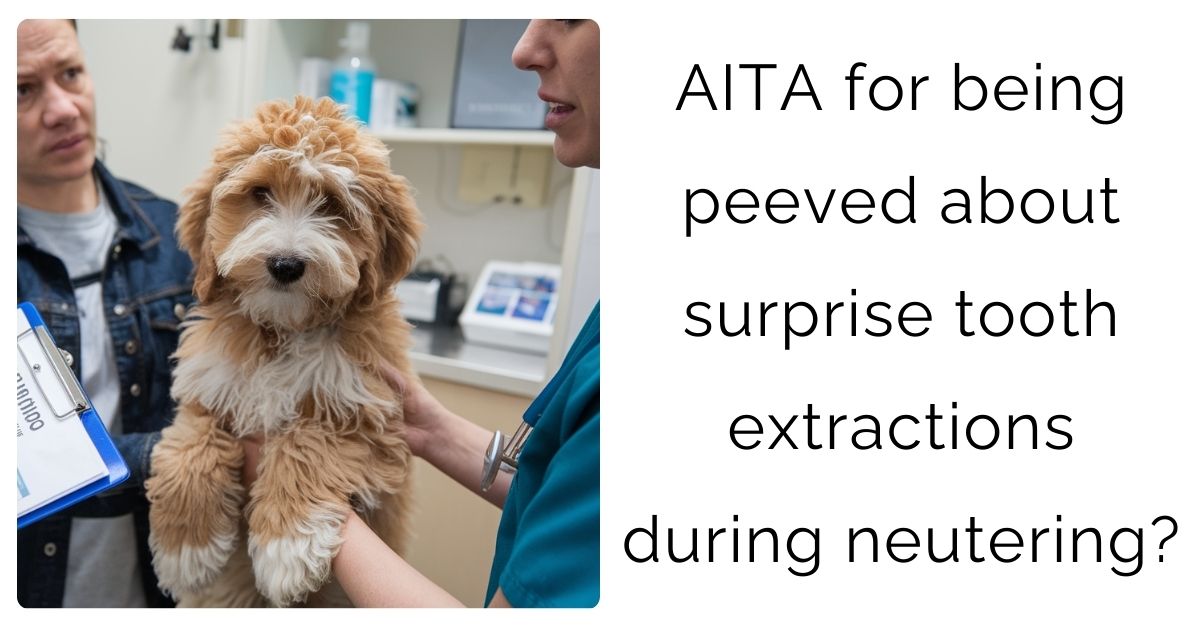 AITA for being peeved about surprise tooth extractions during neutering?