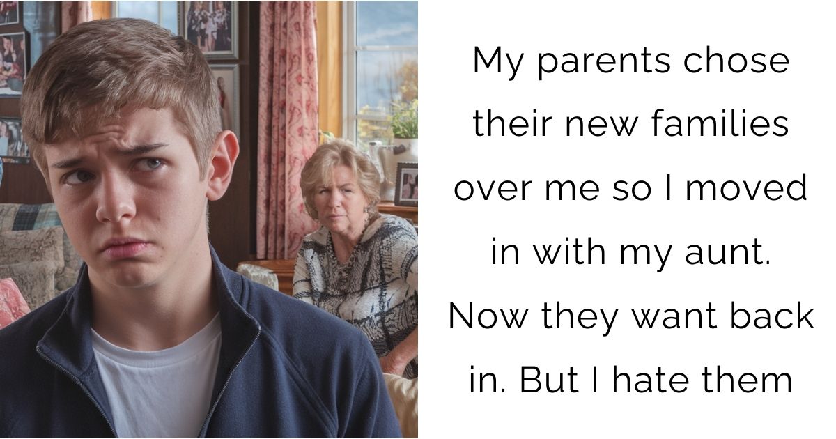 My parents chose their new families over me so I moved in with my aunt. Now they want back in. But I hate them