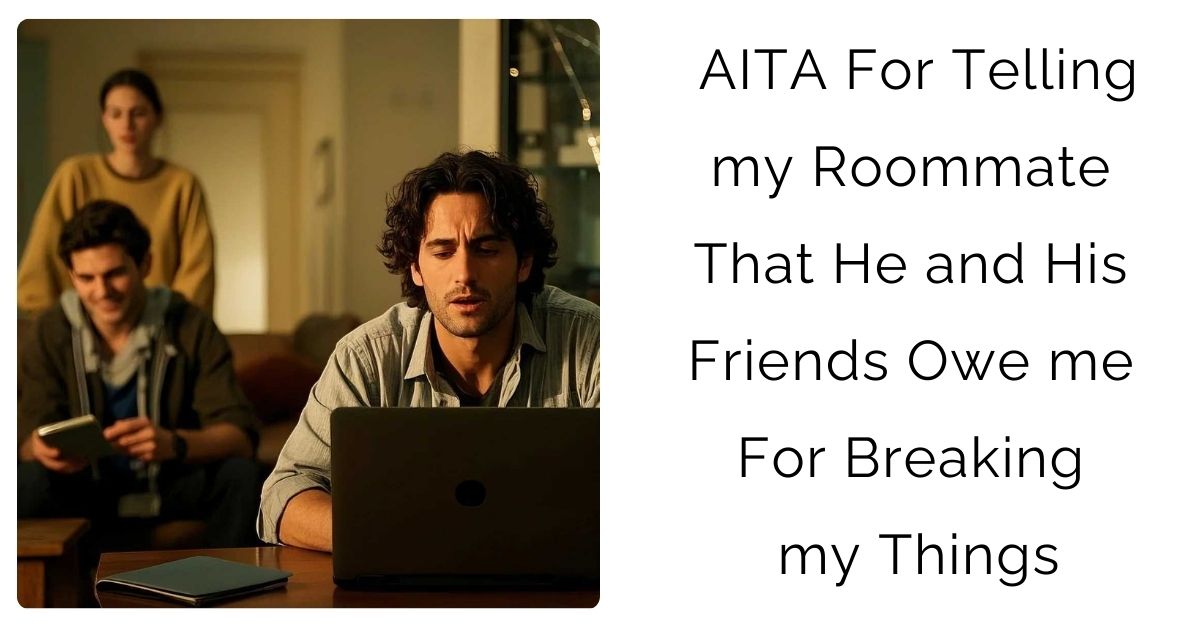 AITA For Telling my Roommate That He and His Friends Owe me For Breaking my Things