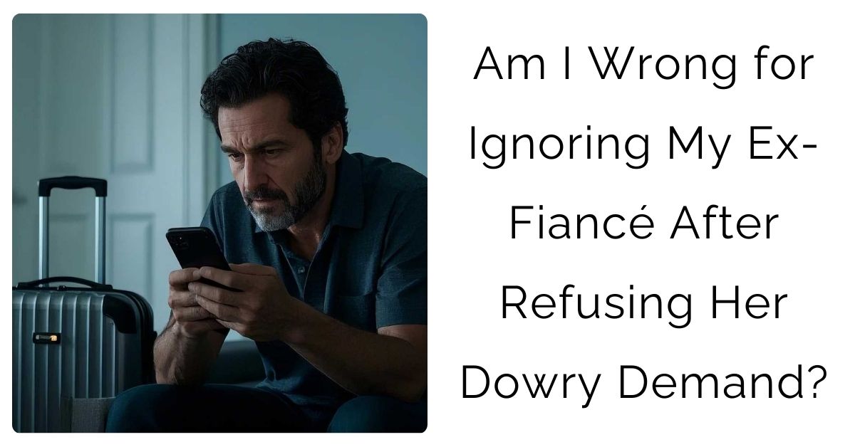 Am I Wrong for Ignoring My Ex-Fiancé After Refusing Her Dowry Demand?