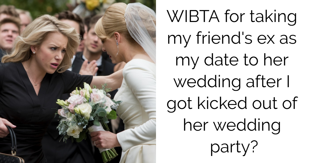 WIBTA for taking my friend’s ex as my date to her wedding after I got kicked out of her wedding party?