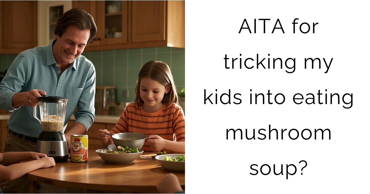 AITA for tricking my kids into eating mushroom soup?