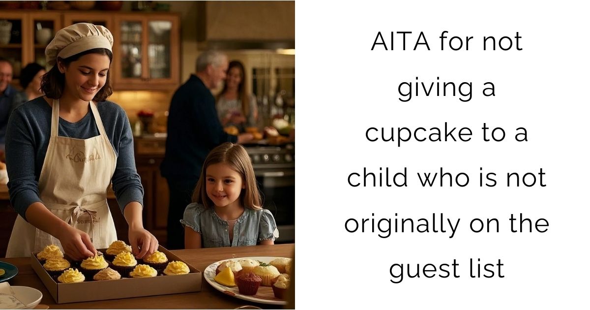 AITA for not giving a cupcake to a child who is not originally on the guest list?