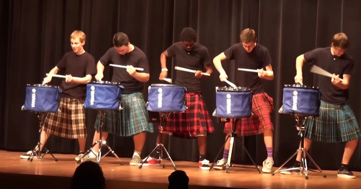 Hilarious High School Drummers Take Over Florida Talent Show With Epic RickRoll