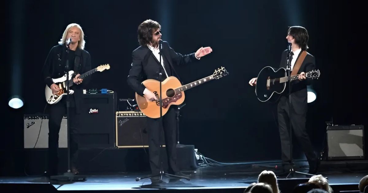 Jeff Lynne, Joe Walsh, And Dhani Harrison Deliver A Soulful “Something”