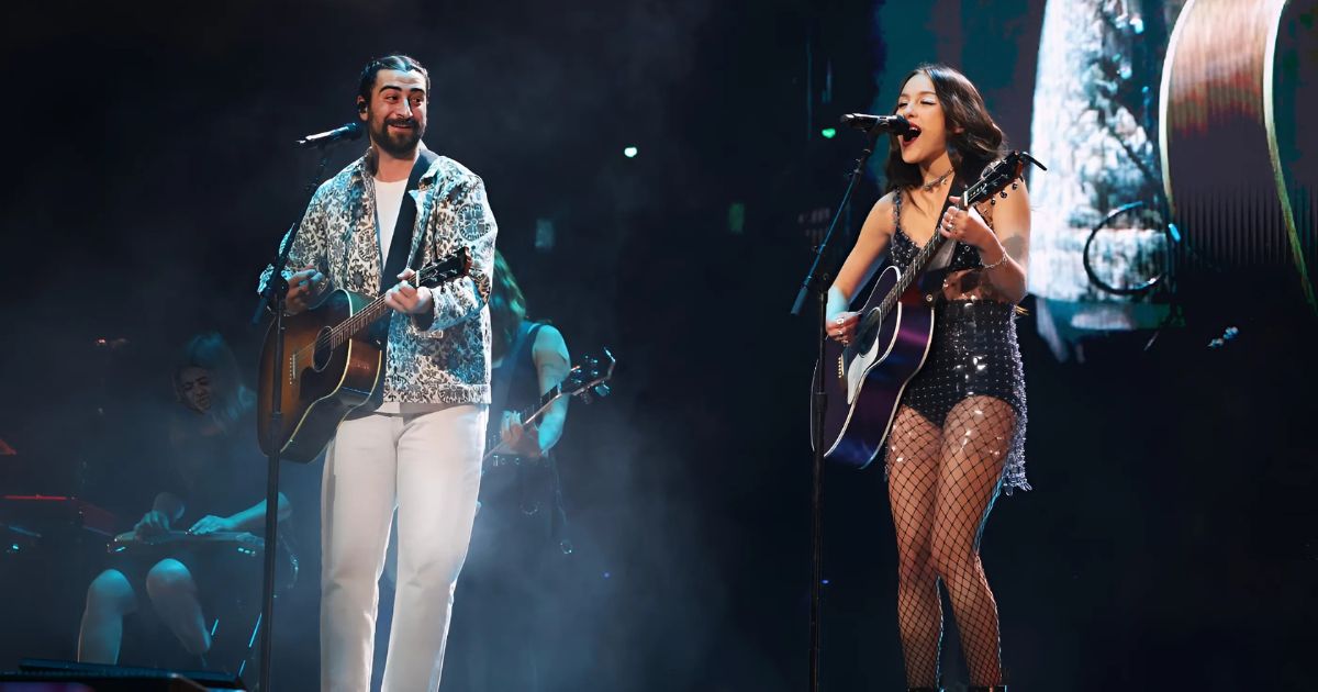 Fans Go Wild As Olivia Rodrigo And Noah Kahan Deliver An Unexpected “Stick Season” Performance
